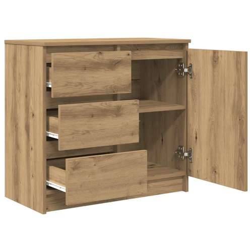 Komoda s ladicama artisan hrast 71x35x65 cm konstruirano drvo - hrast artisan 1 Cijena