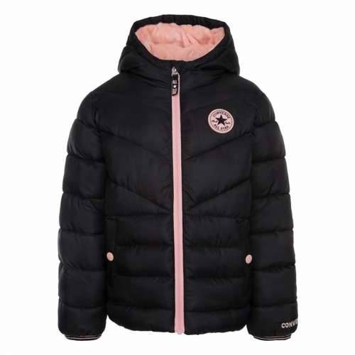 Jakna Dječje Converse Solid Mdwt Puffer Crna Cijena