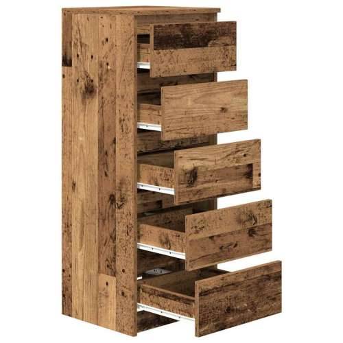 Komoda s ladicama staro drvo 37,5x35x99 cm konstruirano drvo - Staro drvo 1 Cijena
