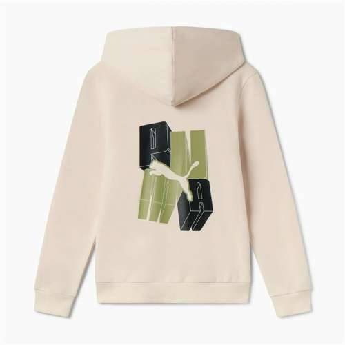 Jakna Dječje Puma Essentials+ Graphic Hoodie Fz Bež Cijena