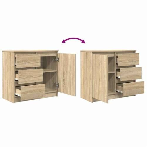 Komoda s ladicama hrasta sonome 71x35x65 cm konstruirano drvo - sonoma hrast 1 Cijena