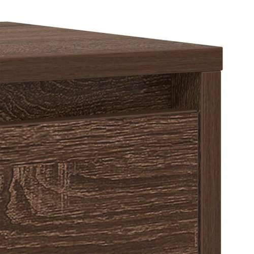 Komoda boja smeđeg hrasta 29,5x34x76 cm od konstruiranog drva - Smeđi hrast 1 Cijena