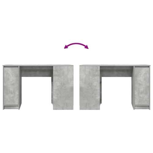 Stol beton sivi 120x42x76 cm konstruirano drvo - Beton siva Cijena