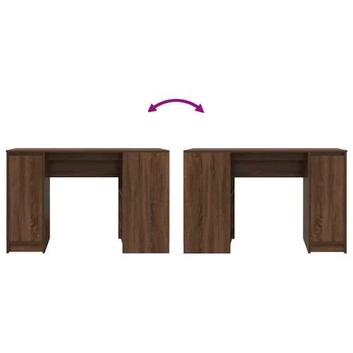 Radni stol smeđi hrast 120x42x76 cm konstruirano drvo - Smeđi hrast Cijena
