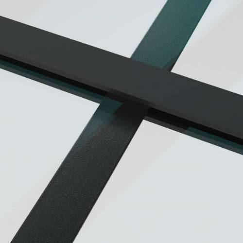 Klizna vrata s priborom crna 76 x 205 cm od ESG stakla - Crna Transparentan 76 x 205 cm (klizna vodilica od 183 cm) 1 Cijena