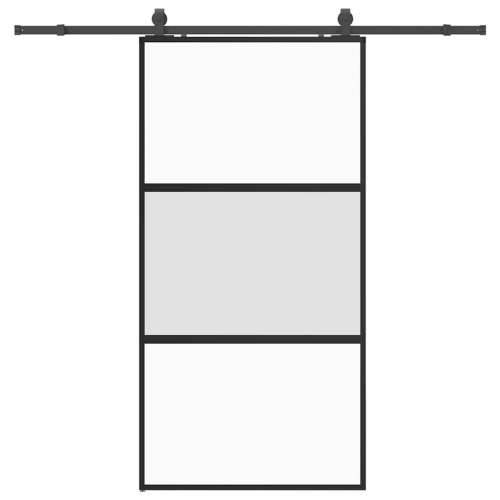 Klizna vrata s priborom crna 102,5 x 205 cm kaljeno staklo - black, matt and transparent 102.5 x 205 cm (213 cm sliding rail) 1  Cijena