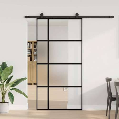Klizna vrata s priborom crna 102,5 x 205 cm kaljeno staklo - black, matt and transparent 102.5 x 205 cm (200 cm sliding rail) 1  Cijena