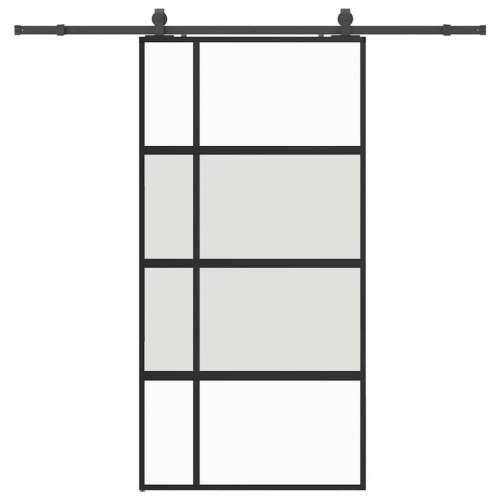 Klizna vrata s priborom crna 102,5 x 205 cm kaljeno staklo - black, matt and transparent 102.5 x 205 cm (213 cm sliding rail) 1  Cijena