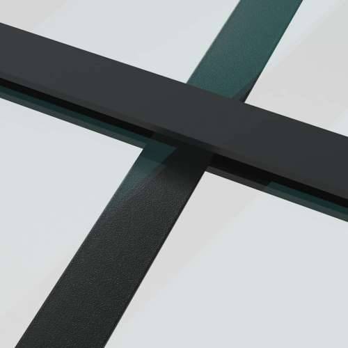 Klizna vrata s priborom crna 90 x 205 cm od ESG stakla - Crna Transparentan 90 x 205 cm (klizna vodilica od 183 cm) 1 Cijena