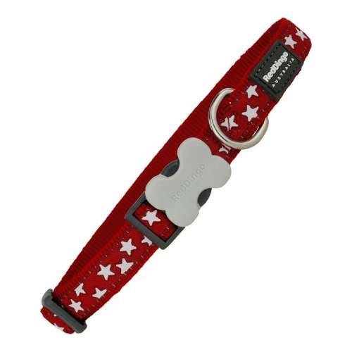 Ogrlica za pse Red Dingo Style Crvena Zvijezde (2 x 31-47 cm) Cijena
