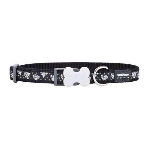 Ogrlica za pse Red Dingo STYLE DIAMOND Crna 31-47 cm Cijena