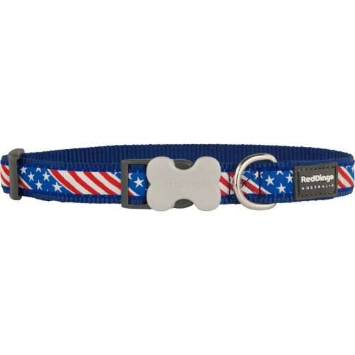 Ogrlica za pse Red Dingo STYLE US FLAG 31-47 cm Cijena