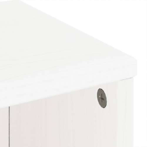 Bočni ormarići 5 kom ODDA bijeli 40x24x79 cm puno drvo bor - Bijela 1 7 shelves 3 drawers Cijena