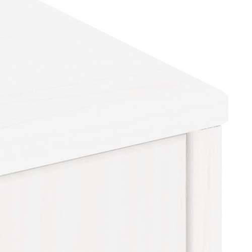 Bočni ormarići 5 kom ODDA bijeli 40x24x79 cm puno drvo bor - Bijela 1 7 shelves 3 drawers Cijena
