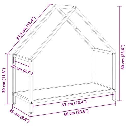 Stalak za drva bijeli 60x25x60 cm Hladno valjani čelik - Bijela 60 x 25 x 60 cm Cijena