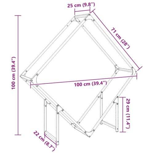 Stalak za drva antracit 100x25x100 cm Hladno valjani čelik - Antracit 100 x 25 x 100 cm Cijena