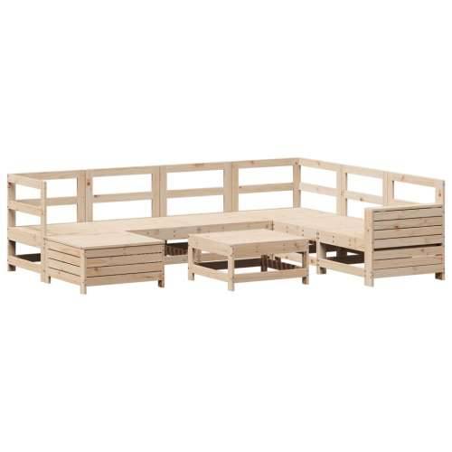 Vrtna garnitura - 8-dijelni set vrtnih sofa od masivne borovine - Prirodna boja bora 1 Cijena