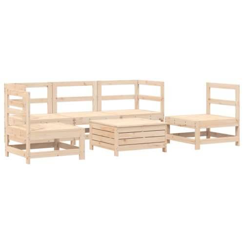 Vrtna garnitura - 6-dijelni set vrtnih sofa od masivne borovine - Prirodna boja bora 1 Cijena