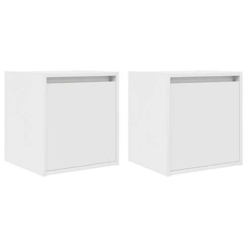 Zidni noćni ormarići 2 kom bijeli 38x34x40 cm - Bijela 2 Cijena