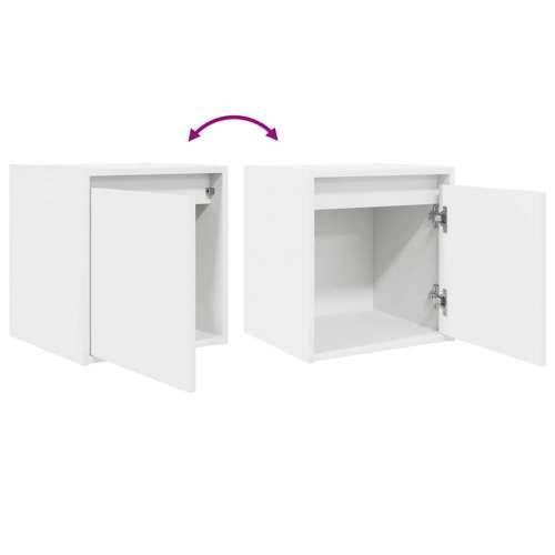 Zidni noćni ormarići 2 kom bijeli 38x34x40 cm - Bijela 2 Cijena