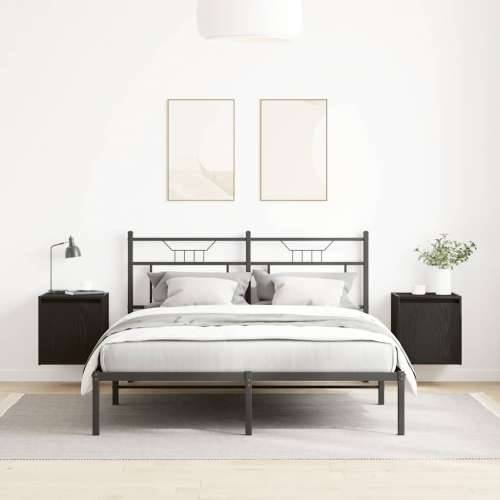 Zidni noćni ormarići 2 kom crni 38x34x40 cm - Crna 2 Cijena