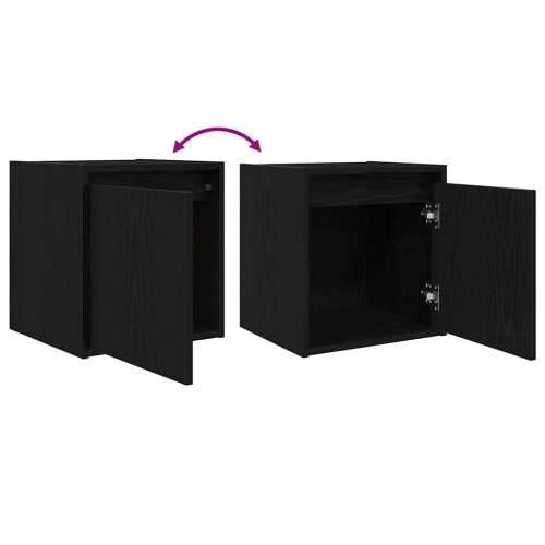 Zidni noćni ormarići 2 kom crni 38x34x40 cm - Crna 2 Cijena