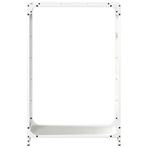 Stalak za drva bijeli 60x28x90 cm Hladno valjani čelik - Bijela 60 x 28 x 90 cm Cijena