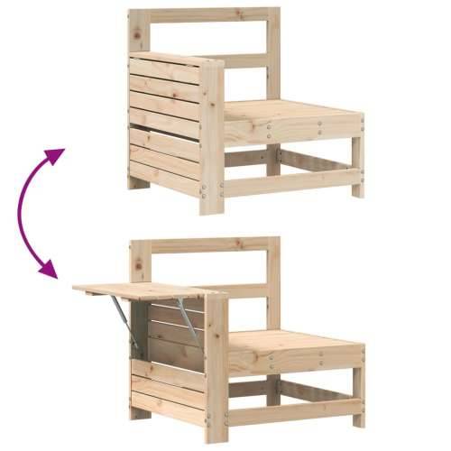 Vrtna garnitura - 7-dijelni set vrtnih sofa od masivne borovine - Prirodna boja bora 1 Cijena