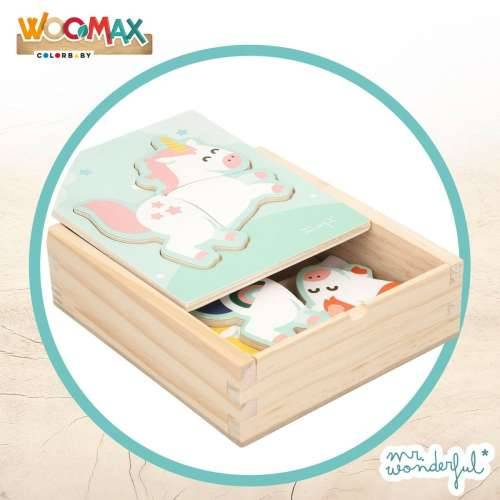 Drvene Dječje Puzzle Mr. Wonderful Jednorog + 3 godina 3 Dijelovi (12 kom.) Cijena