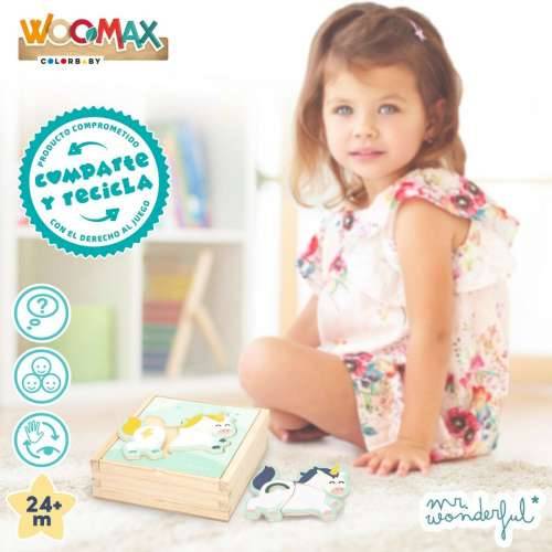 Drvene Dječje Puzzle Mr. Wonderful Jednorog + 3 godina 3 Dijelovi (12 kom.) Cijena