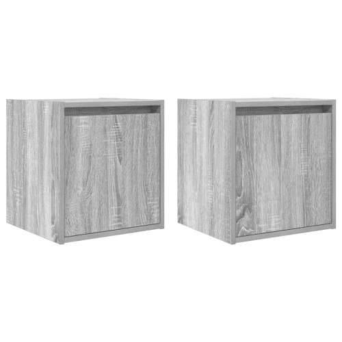 Zidni noćni ormarići 2 kom boja sivog hrasta sonome 38x34x40 cm - Sivi hrast sonoma 2 Cijena