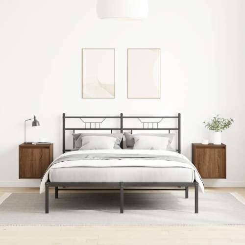 Zidni noćni ormarići 2 kom smeđa boja hrasta 38x34x40 cm - Smeđi hrast 2 Cijena