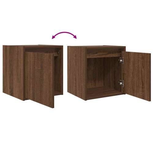 Zidni noćni ormarići 2 kom smeđa boja hrasta 38x34x40 cm - Smeđi hrast 2 Cijena