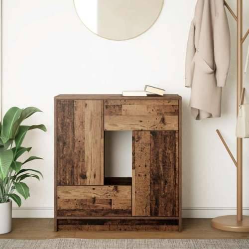 Komoda s ladicama i vratima staro drvo 70,5x34x74,5 cm - Staro drvo 1 Cijena