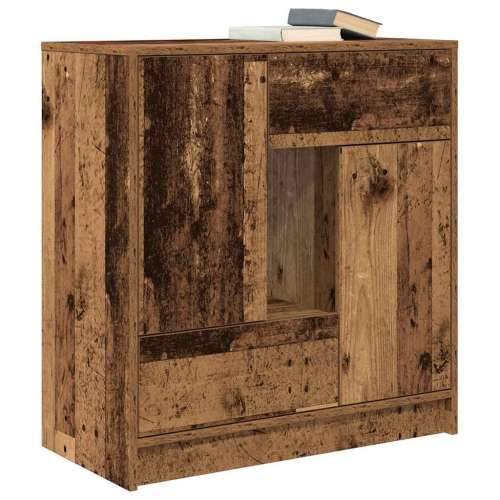Komoda s ladicama i vratima staro drvo 70,5x34x74,5 cm - Staro drvo 1 Cijena