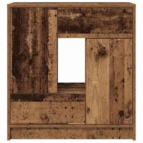 Komoda s ladicama i vratima staro drvo 70,5x34x74,5 cm - Staro drvo 1 Cijena