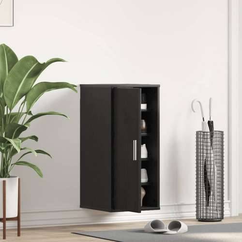 Ormarić za cipele crni hrast 32 x 35 x 70 cm od iverice - Crni hrast 31.5 x 35 x 70 cm 1 shoe cabinet with door Cijena