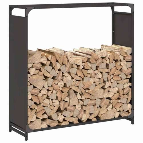 Stalak za drva crni 90x28x90 cm Hladno valjani čelik - Crna 90 x 28 x 90 cm Cijena