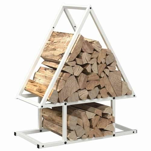 Stalak za drva bijeli 50x25x60cm hladno valjani čelik - Bijela 50 x 25 x 60 cm Cijena