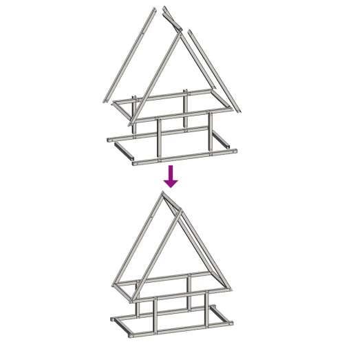 Stalak za drva bijeli 50x25x60cm hladno valjani čelik - Bijela 50 x 25 x 60 cm Cijena