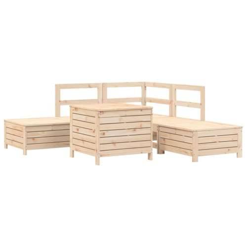 Vrtna garnitura - 6-dijelni set vrtnih sofa od masivne borovine - Prirodna boja bora 1 Cijena
