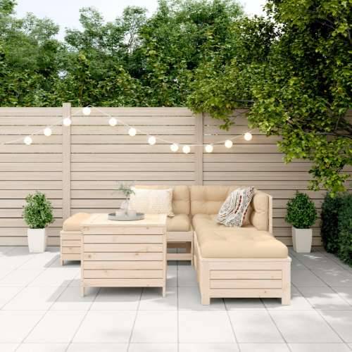Vrtna garnitura - 6-dijelni set vrtnih sofa od masivne borovine - Prirodna boja bora 1 Cijena