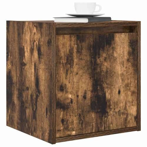 Zidni noćni ormarići 2 kom dimljenog hrasta 38x34x40 cm - Dimljeni hrast 2 Cijena