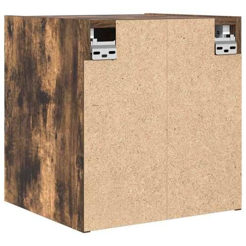 Zidni noćni ormarići 2 kom dimljenog hrasta 38x34x40 cm - Dimljeni hrast 2 Cijena