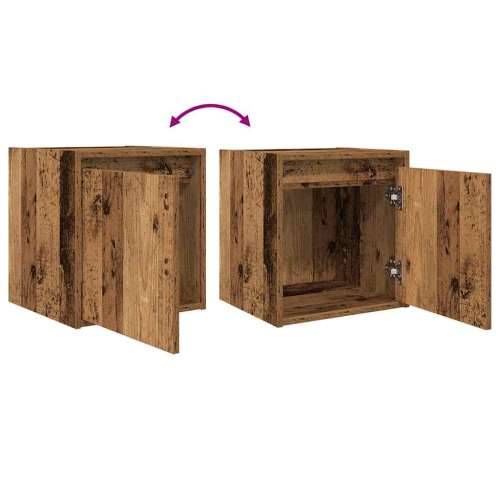 Zidni noćni ormarići 2 kom boja staro drvo 38x34x40 cm - Staro drvo 2 Cijena