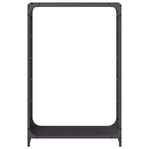 Stalak za drva crni 60x28x90 cm Hladno valjani čelik - Crna 60 x 28 x 90 cm Cijena