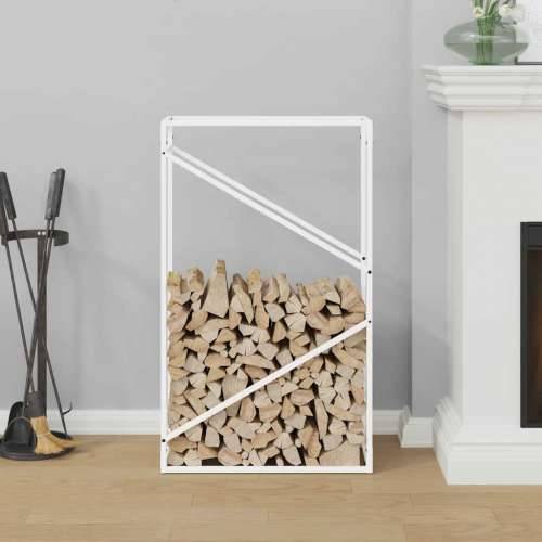 Stalak za drva bijeli 60x25x100 cm hladno valjani čelik - Bijela 60 x 25 x 100 cm Cijena