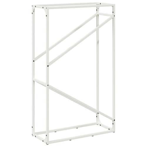 Stalak za drva bijeli 60x25x100 cm hladno valjani čelik - Bijela 60 x 25 x 100 cm Cijena