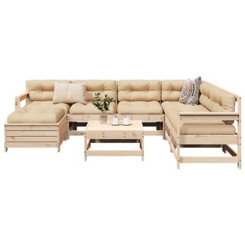 Vrtna garnitura - 8-dijelni set vrtnih sofa od masivne borovine - Prirodna boja bora 1 Cijena