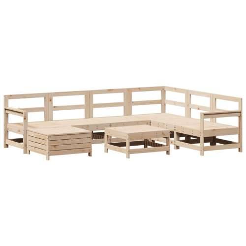 Vrtna garnitura - 8-dijelni set vrtnih sofa od masivne borovine - Prirodna boja bora 1 Cijena